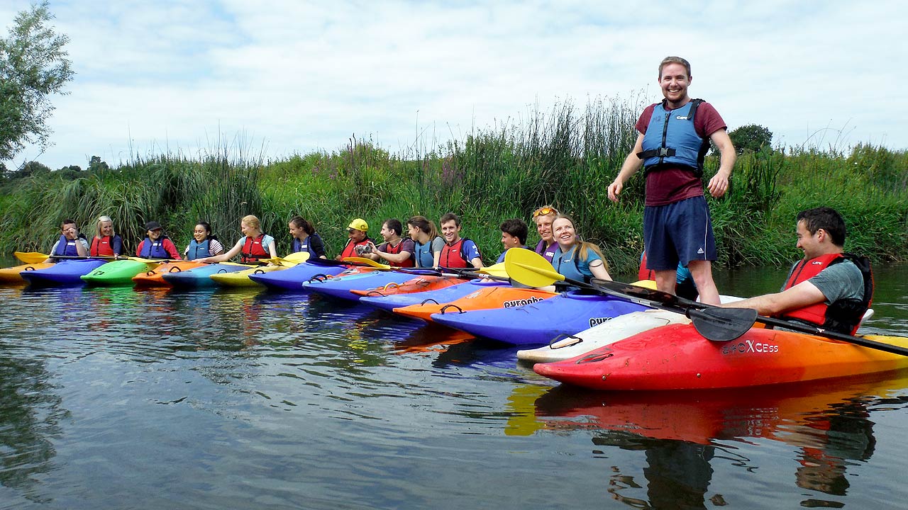 corporate kayaking team building sussex kent