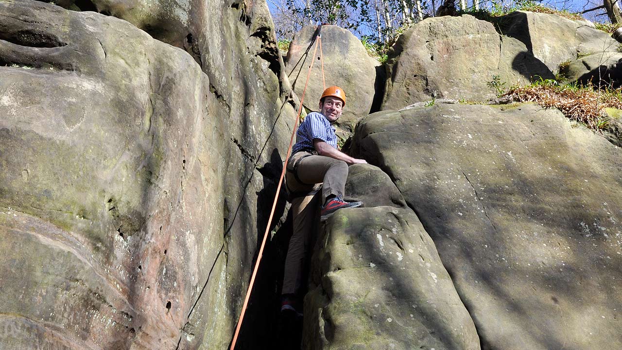 corporate rock climbing experience