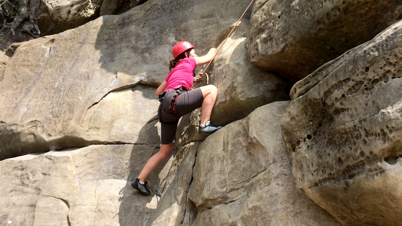 rock climbing introduction course