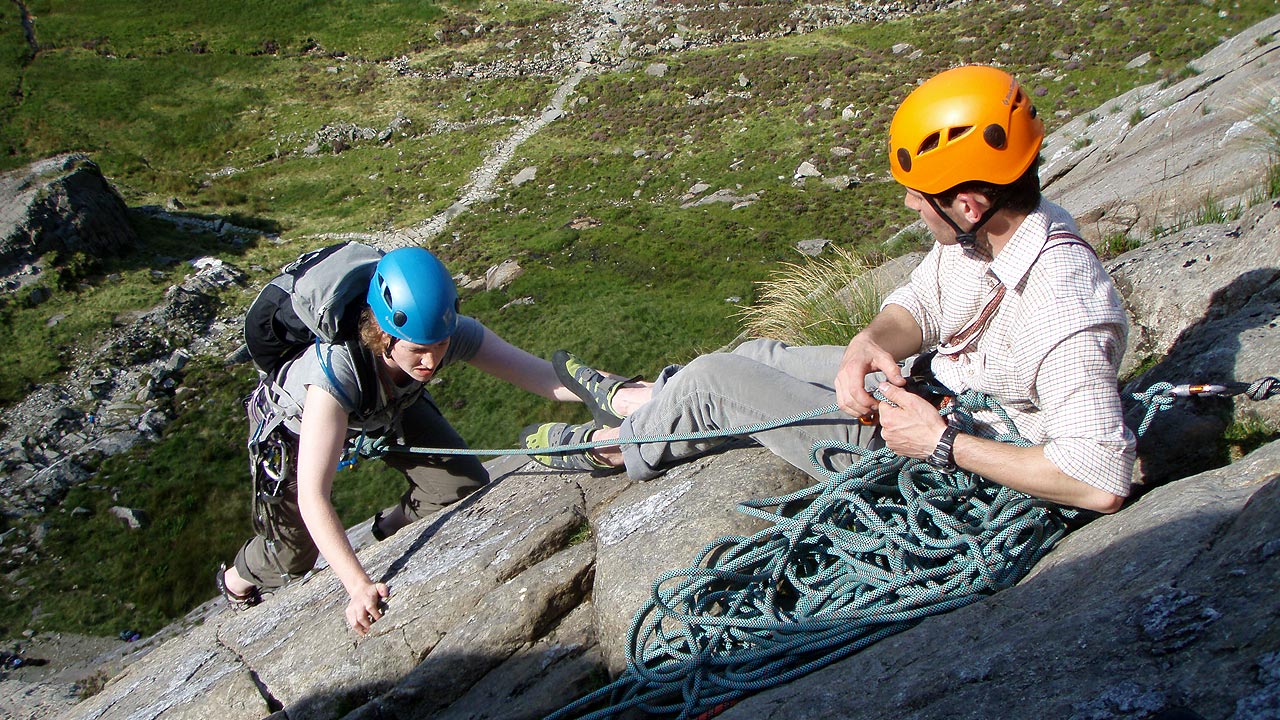 multi pitch rock climbing course