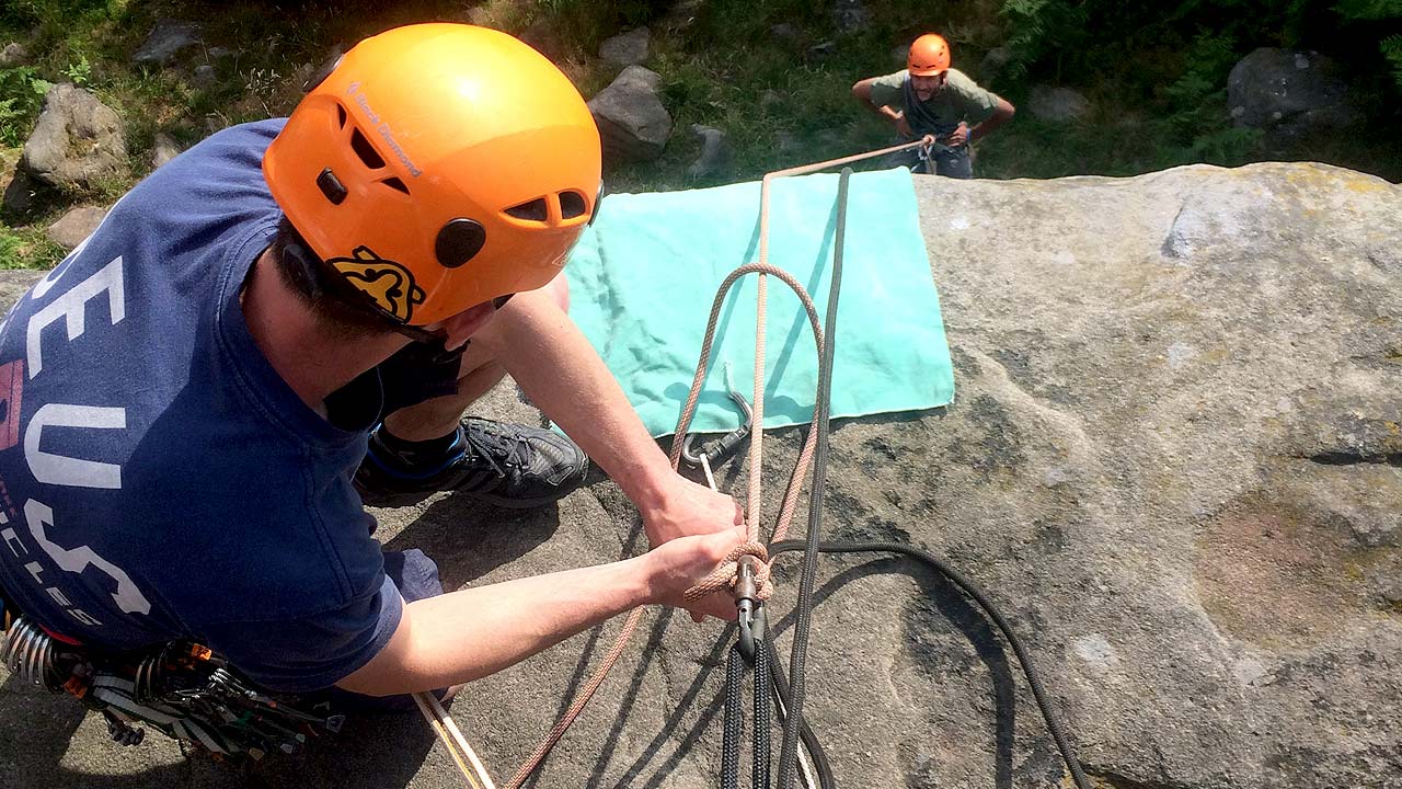 rock climbing instructor training course