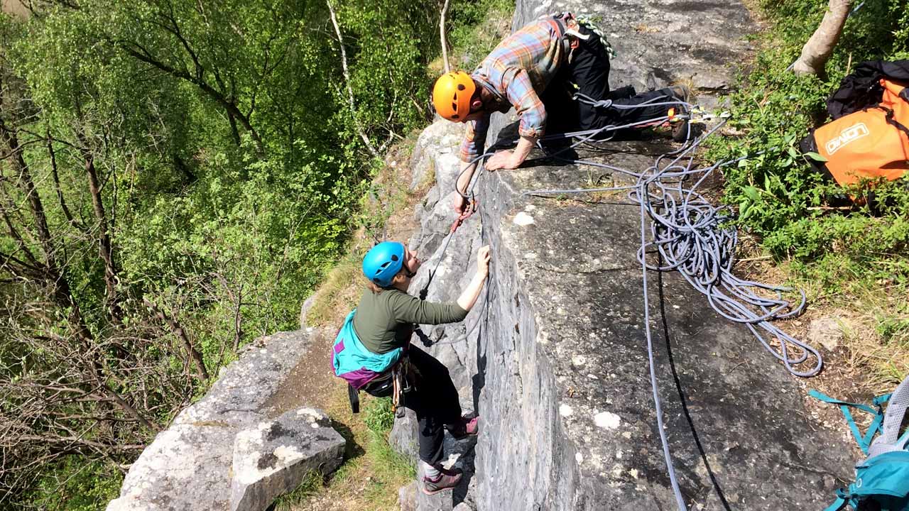 self rescue rock climbing course