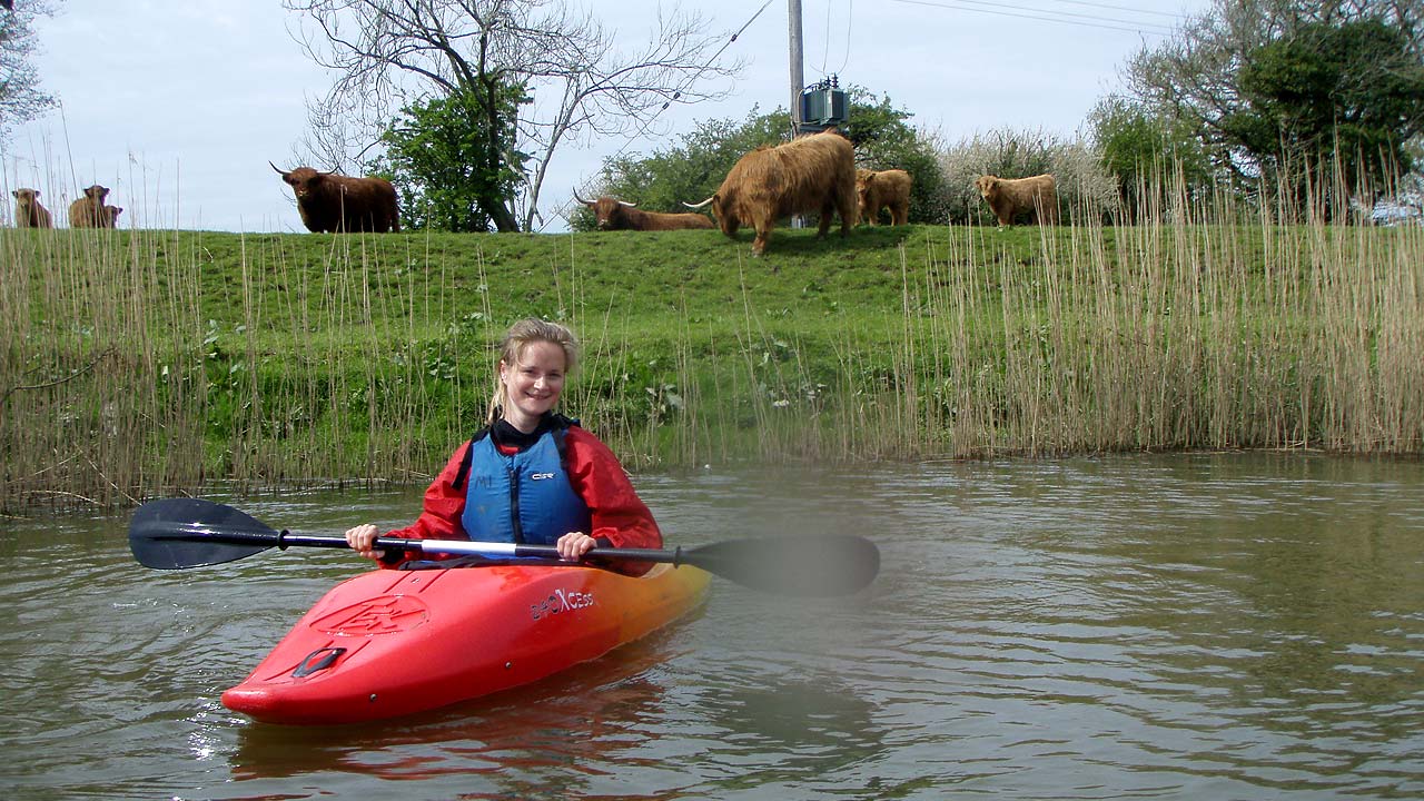 kayaking river arun middle sussex
