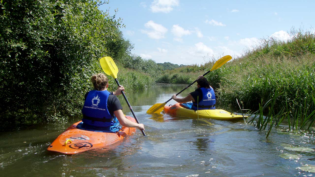 kayaking river arun upper sussex