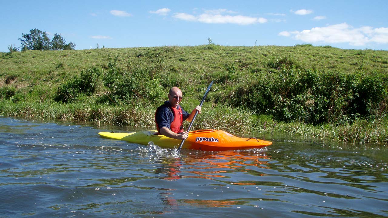 kayaking river ouse middle sussex