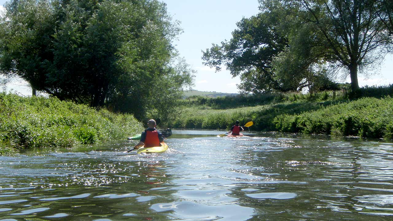 kayaking river ouse middle sussex