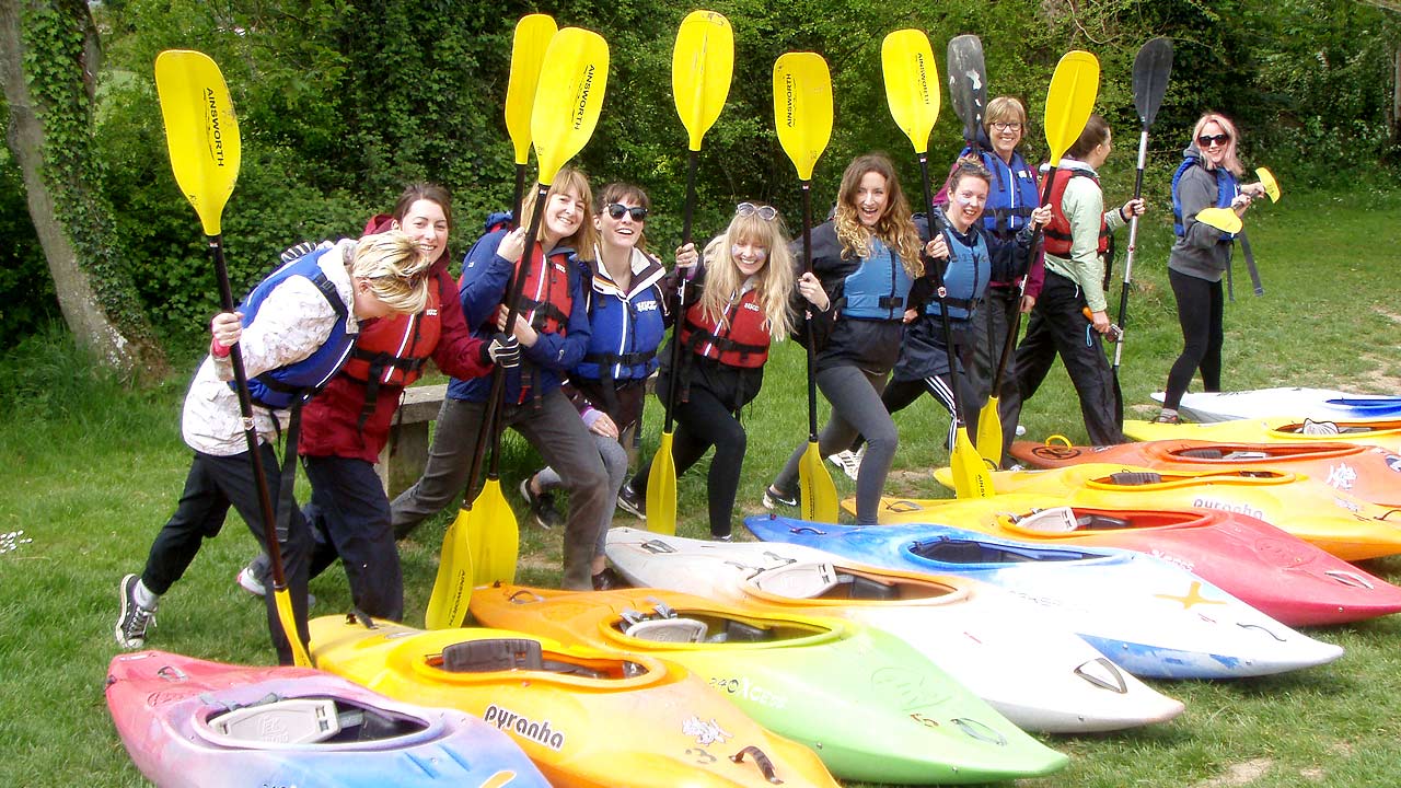 rock climbing kayaking stag hen party