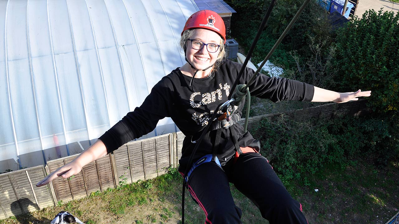 kids abseiling party sussex kent