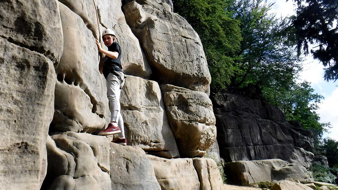 teen rock climbing adventures sussex kent