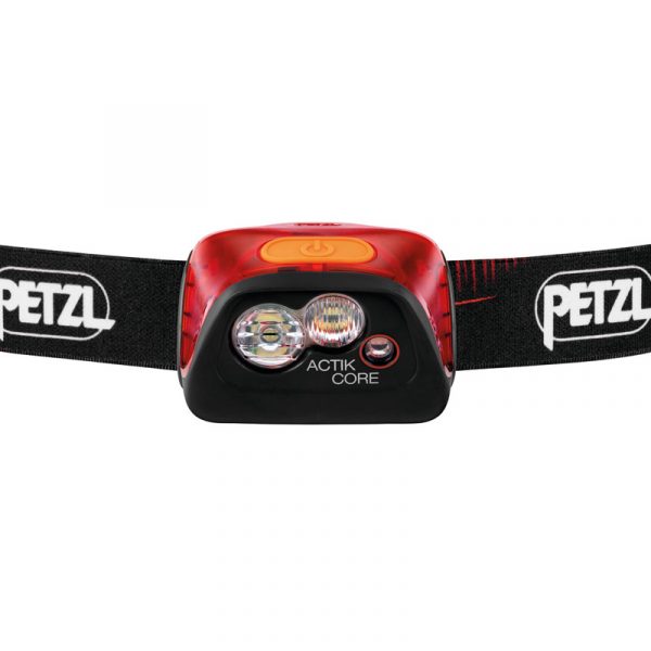 Petzl Actik Core Head Torch Red - Front