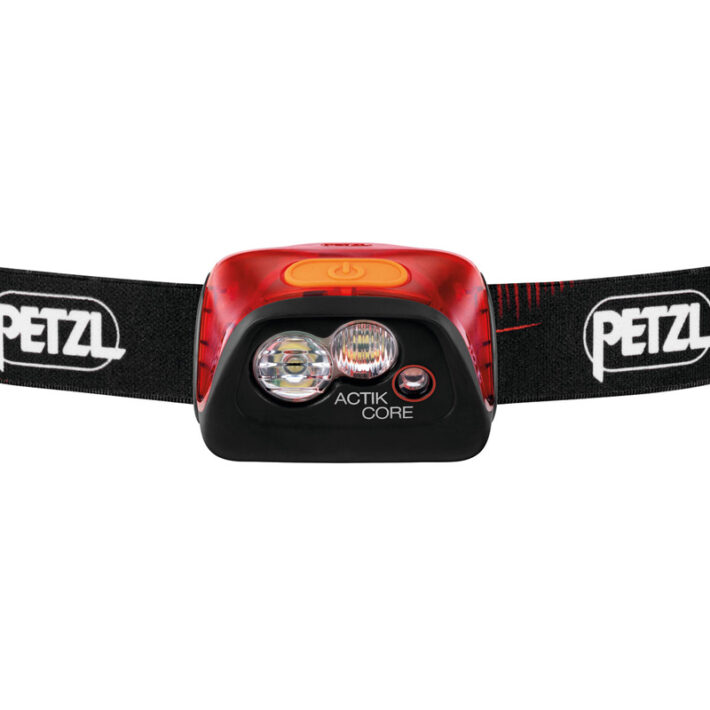 Petzl Actik Core Head Torch Red - Front