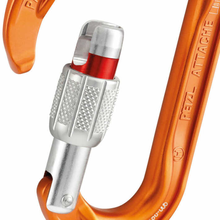 Petzl Attache Carabiner Screw-Lock Orange - Open