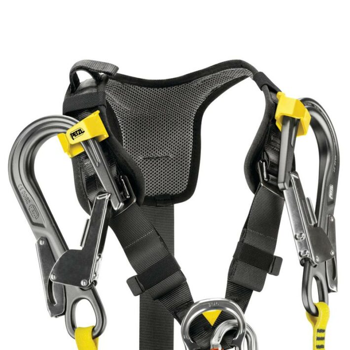 Petzl Avao Bod Fast European Version Harness, Black/Yellow - top details