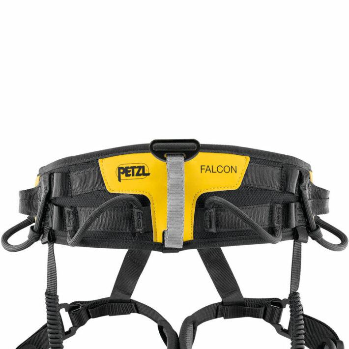 Petzl Falcon Harness Black/Yellow - Back Detail