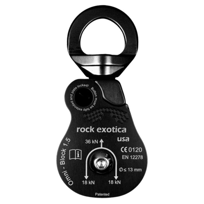 Rock Exotica Omni Block Swivel Pulley 1.5 Single Black