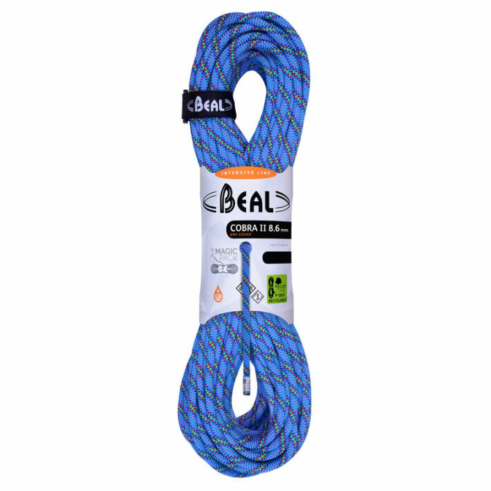 Beal Cobra II 8.6mm Dry Cover Rope, Blue