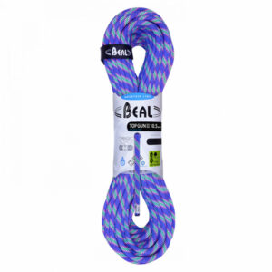 Beal Top Gun 10.5mm coiled rope, blue stripes
