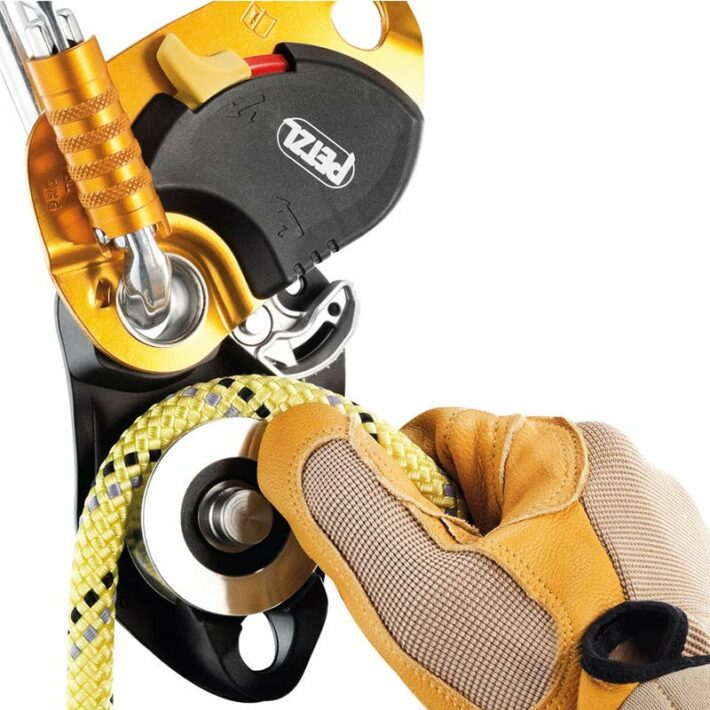 Petzl Pro Traxion Pulley in use