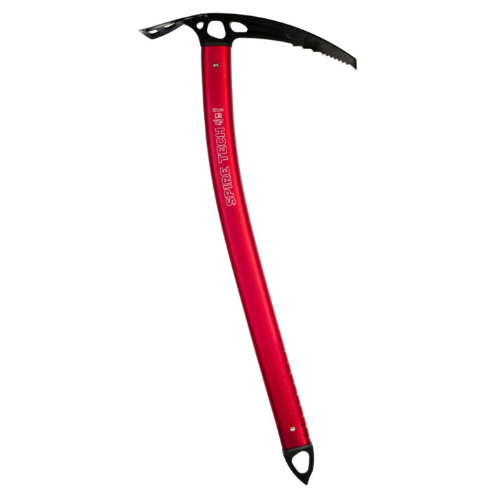 DMM Spire Tech Ice Axe, Colour Red and Black, Front facing image