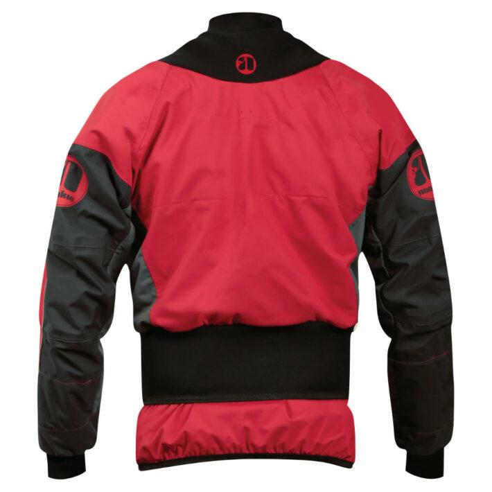 Turbo dry jacket back view in red from Nookie kayaks