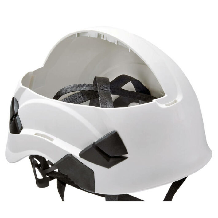 Vertex rope access helmet in white with cut out section