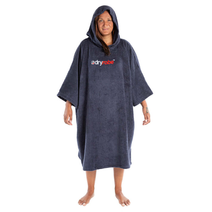 Towelling robe in navy from Dryrobe