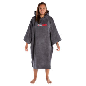 Towelling robe in slate grey from Dryrobe