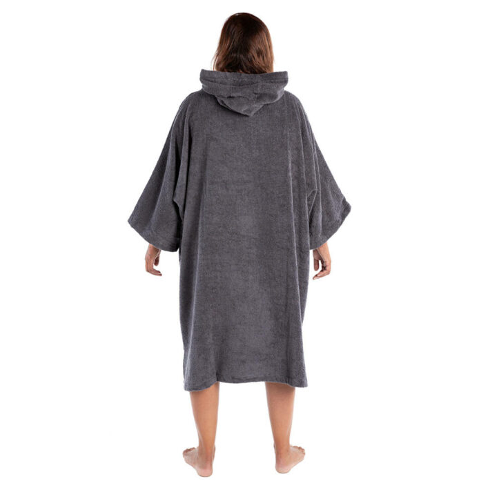 Towelling robe in slate grey from Dryrobe