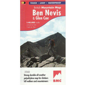 glen cole and ben nevis british mountain map