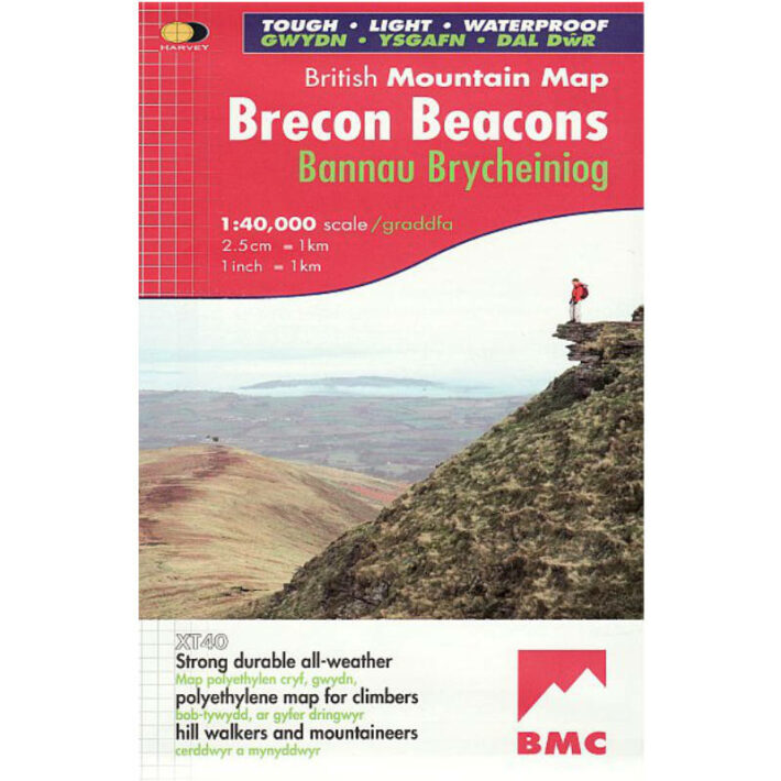 brecon beacons british mountain map
