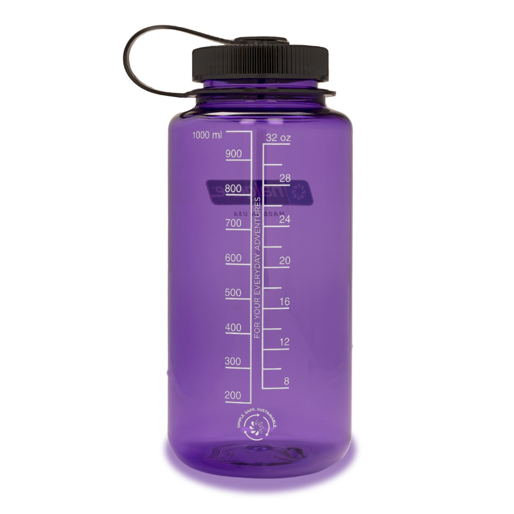 Nalgene 1L Wide Mouth Tritan Sustain Water Bottle - Purple - Hatt Equipment