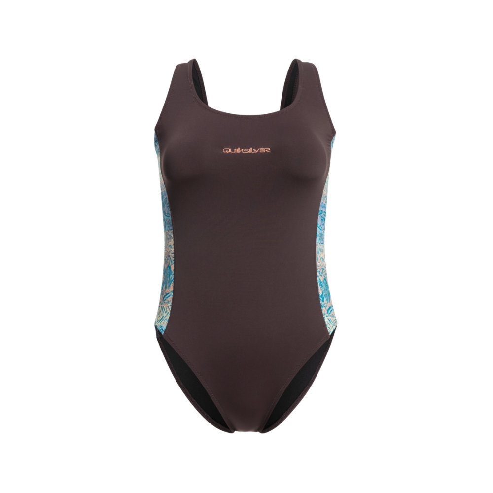 Quiksilver Classic Logo one piece swimsuit in black