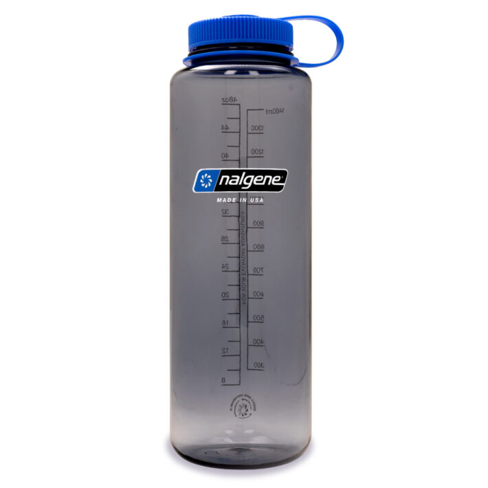 Nalgene 1.5L Wide Mouth Grey Colour Front.