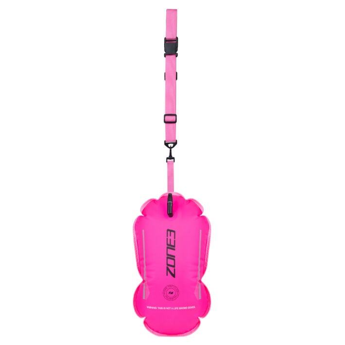 Swim Safety Buoy, Colour: Pink, Front facing shot.