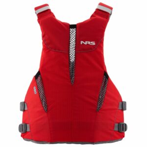 NRS Oso PFD Red. Front facing image.