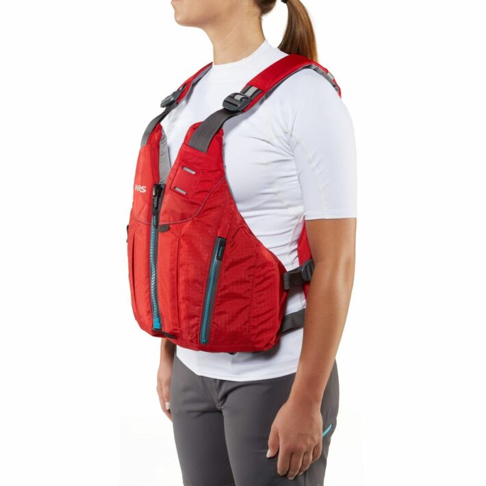 NRS Oso PFD Red. Side angle.