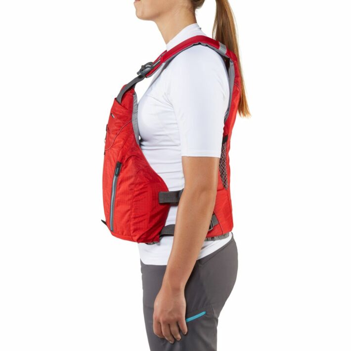 NRS Oso PFD Red. Full side profile.