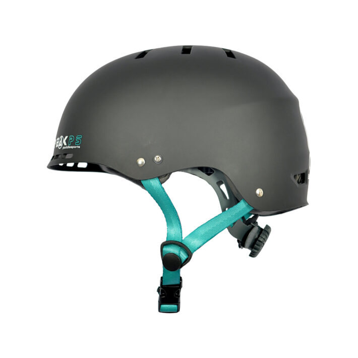 peak freeride helmet black. Side photo.
