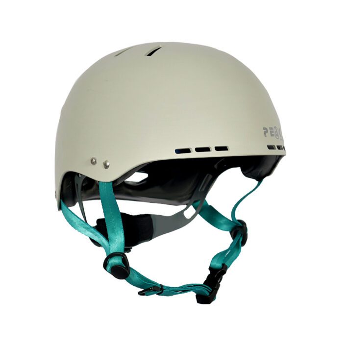 peak free ride helmet white. Standard image.