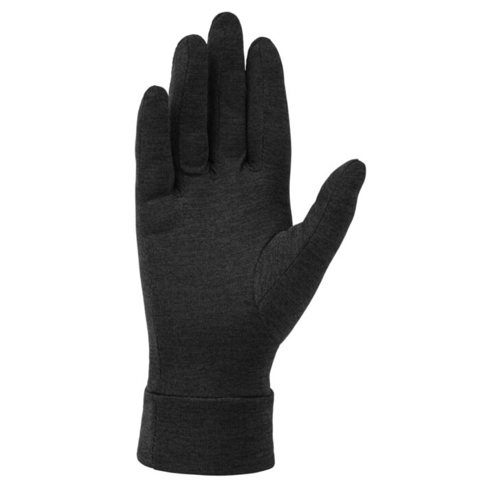 Montane Womens Dart liner Glove, Colour: Black, Can see the Palm of the glove