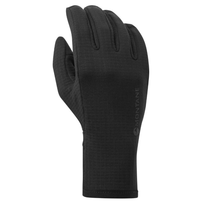 montane womens protium gloves, colour black, front facing shot