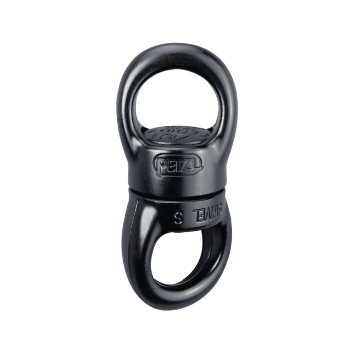 A premium image of the Petzl Swivel S in all its swivelling glory.